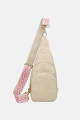 PU Leather Sling Bag - Trendsi