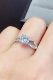 2 Carat Moissanite Crisscross 925 Sterling Silver Ring - Flyclothing LLC