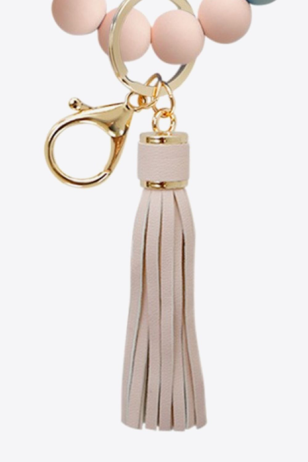 West Virginia Tassel Keychain Rose Gold Floral 