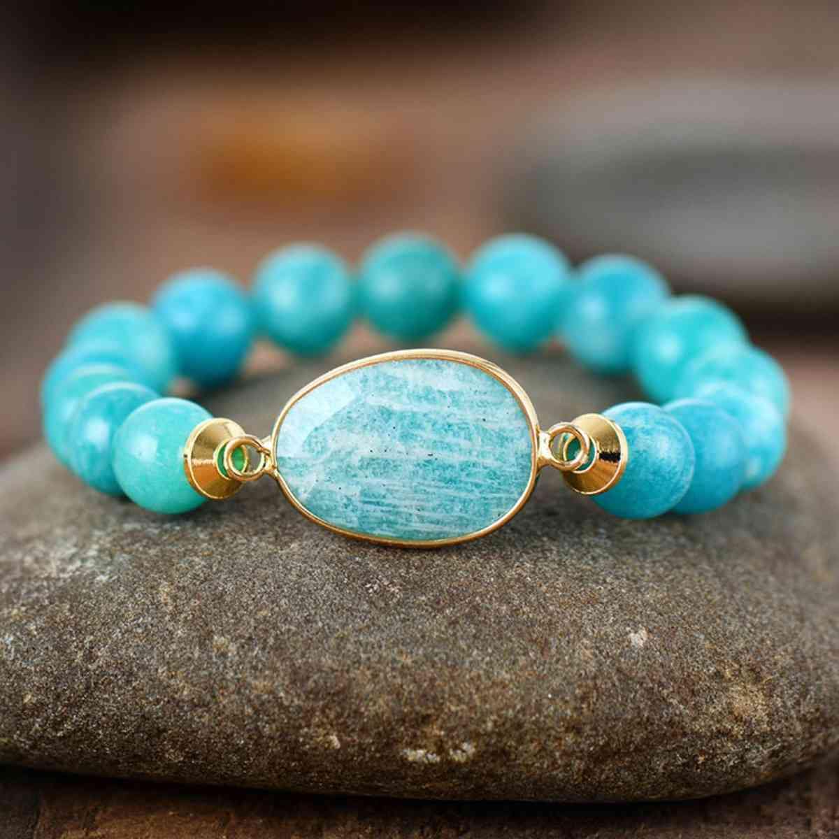 Natural Stone Beaded Bracelet - Flyclothing LLC