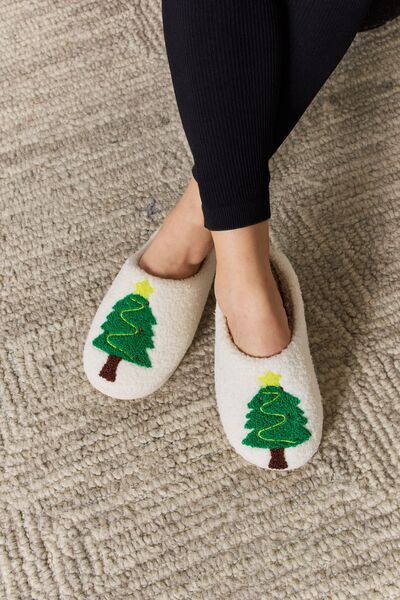 Melody Christmas Tree Cozy Slippers - Flyclothing LLC