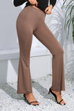 High Waist Long Flare Pants - Flyclothing LLC