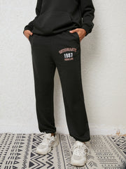 Graphic Hoodie and Sweatpants Set - Trendsi