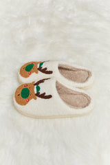 Melody Rudolph Print Plush Slide Slippers - Flyclothing LLC