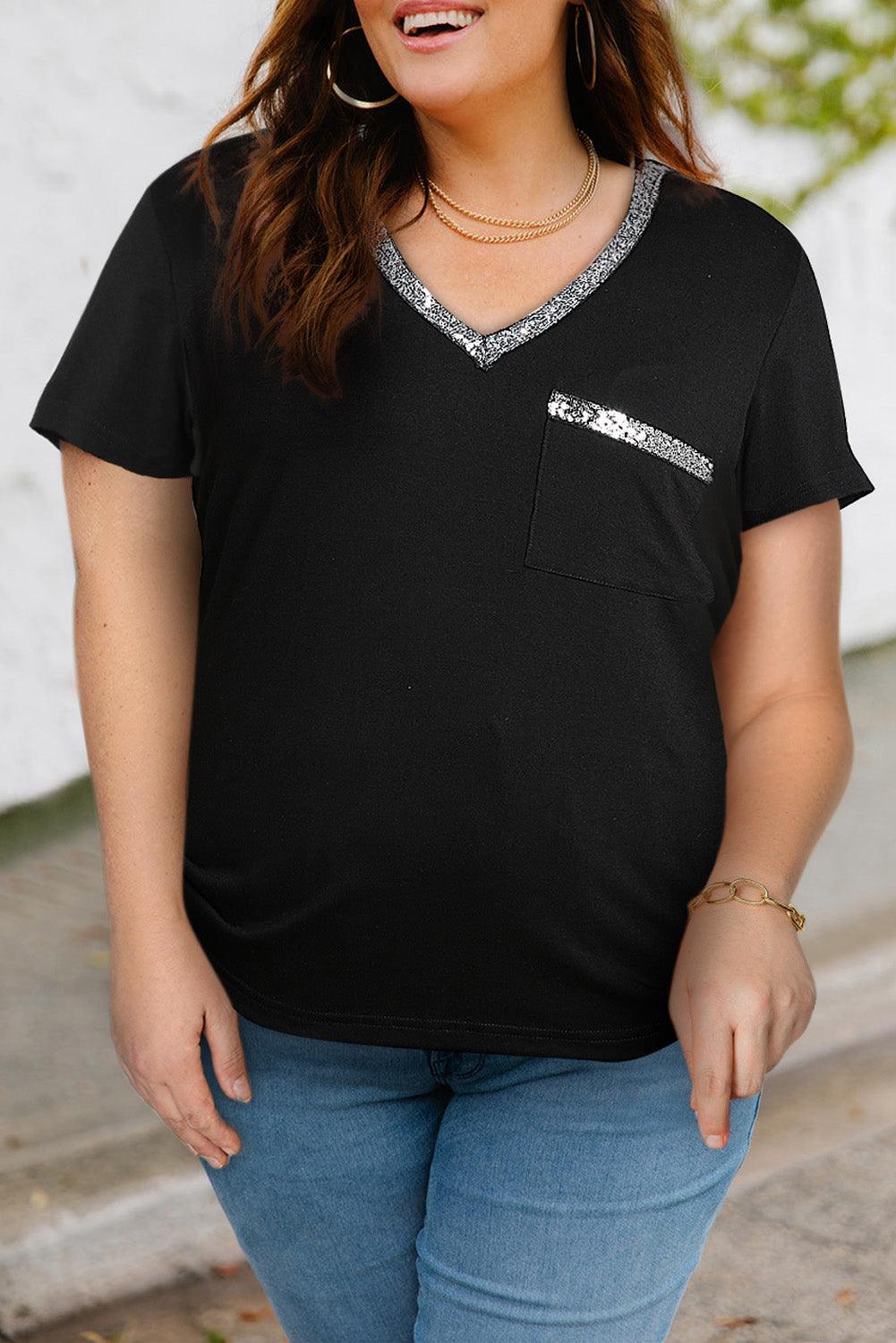 Cincinnati Bengals Women's Plus Size Lace-Up V-Neck T-Shirt - Heather Gray