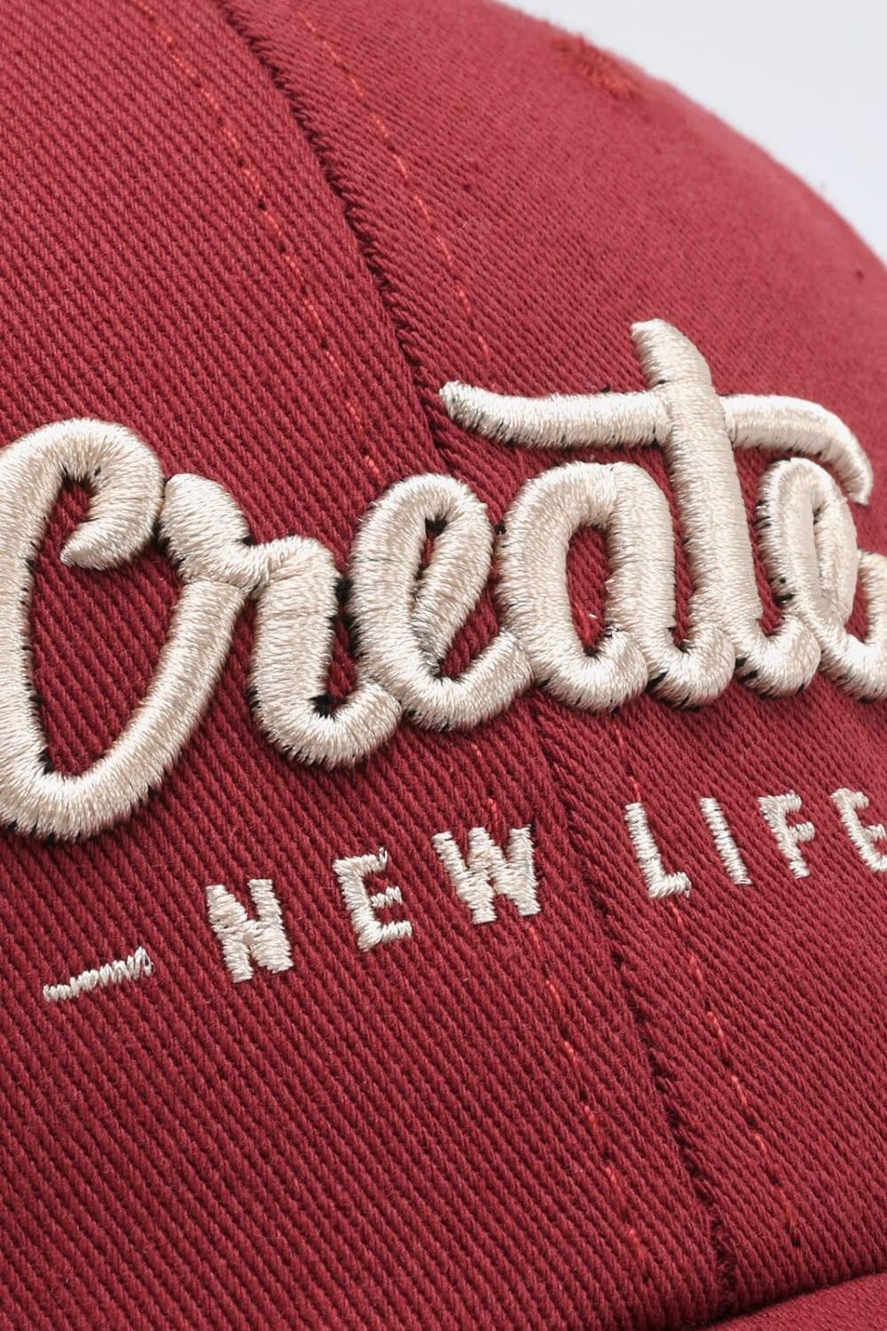 CREATE NEW LIFE Adjustable Cotton Baseball Cap - Trendsi