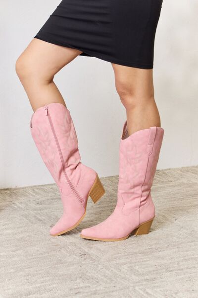 Forever Link Knee High Cowboy Boots - Flyclothing LLC