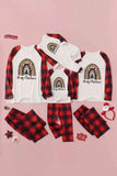 MERRY CHRISTMAS Graphic Top and Plaid Pants Set - Flyclothing LLC