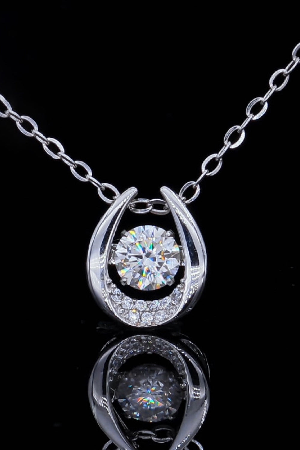 Moissanite Zircon Pendant Necklace - Flyclothing LLC