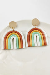 Rainbow Shape Dangle Earrings - Flyclothing LLC