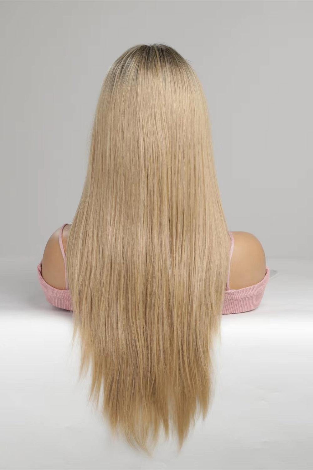 13*2‘’ Lace Front Wigs Synthetic Long Straight 24'' 150% Density - Trendsi