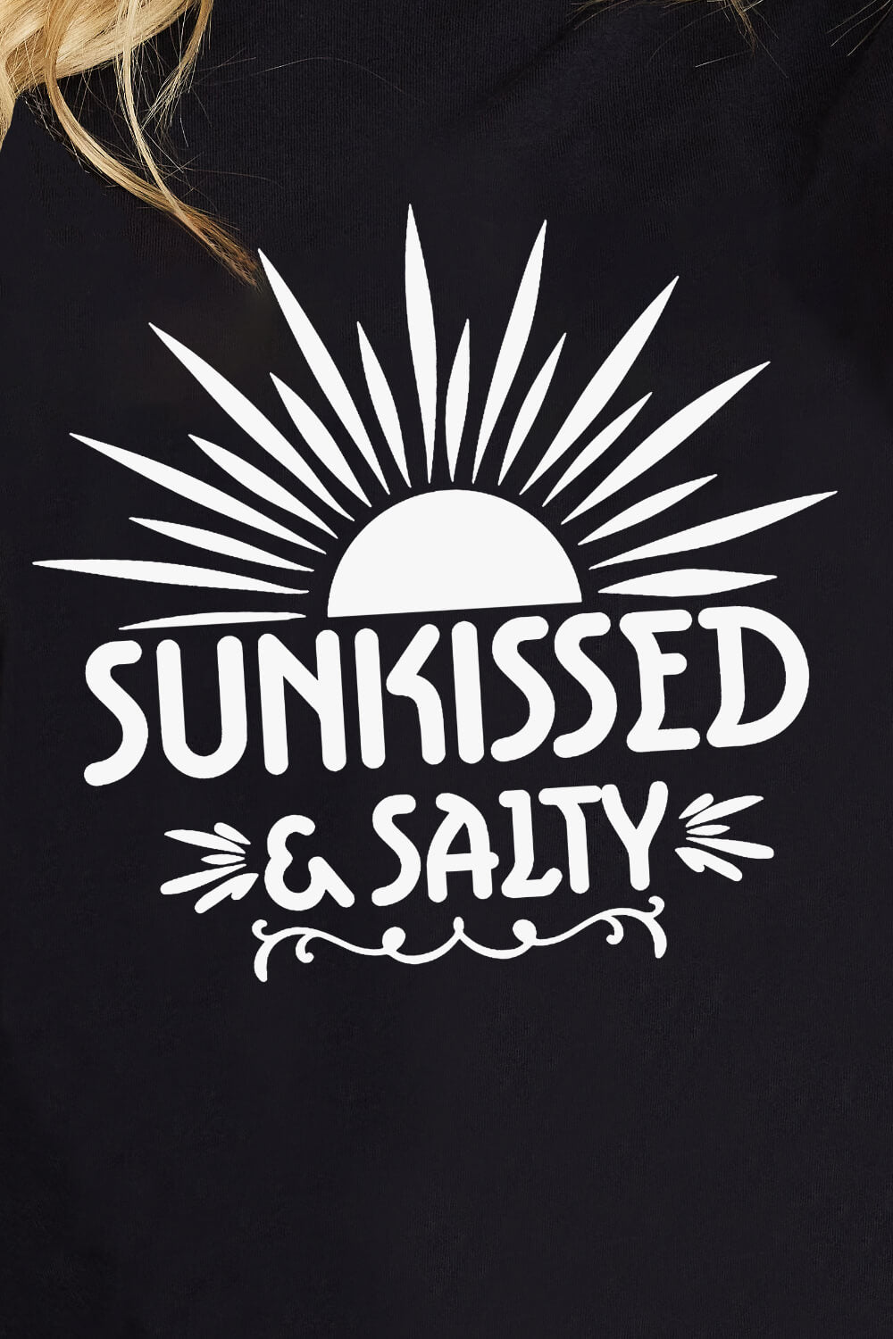 Simply Love SUNKISSED & SALTY Graphic Cotton T-Shirt – Flyclothing LLC