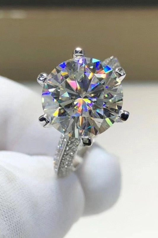 5 Carat  Moissanite 6-Prong Ring - Flyclothing LLC