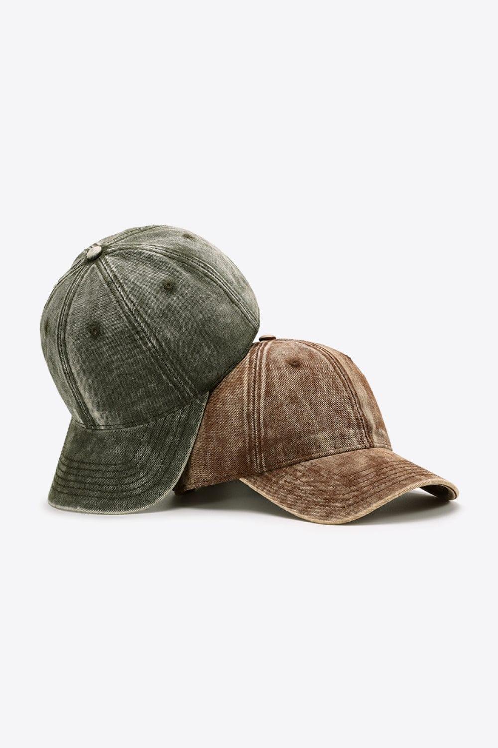 Plain Adjustable Baseball Cap - Trendsi