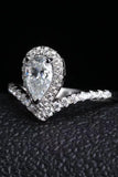 2 Carat Moissanite Teardrop Ring - Flyclothing LLC