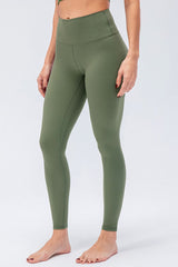 Wide Waistband Slim Fit Active Leggings - Flyclothing LLC