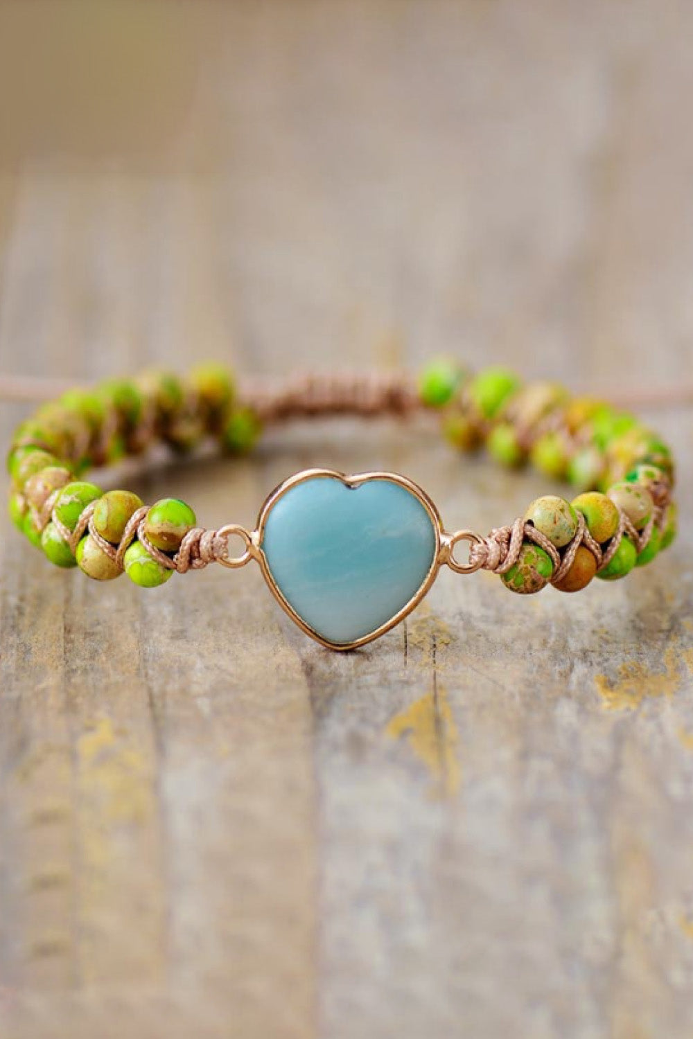 Handmade Heart Shape Natural Stone Bracelet – Flyclothing LLC