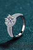 Sterling Silver Moissanite Ring - Flyclothing LLC