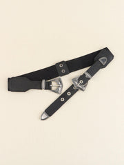 Double Buckle PU Leather Belt - Flyclothing LLC