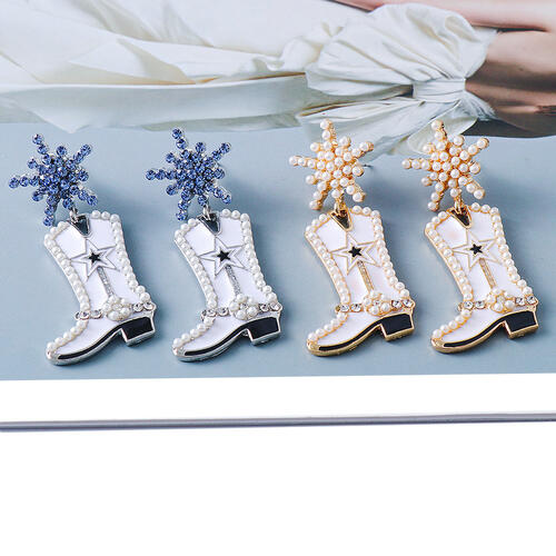 Boot Alloy Dangle Earrings - Flyclothing LLC