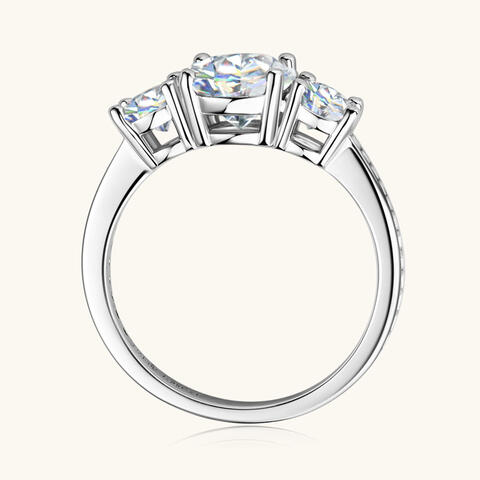 3 Carat Moissanite 925 Sterling Silver Ring - Flyclothing LLC