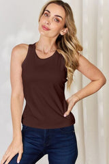 Basic Bae Full Size Round Neck Racerback Tank - Flyclothing LLC