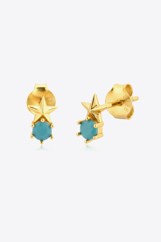 Zircon Star Stud Earrings - Flyclothing LLC