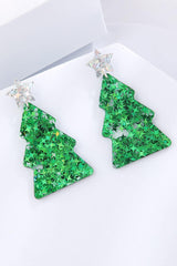 Christmas Tree Acrylic Earrings - Trendsi