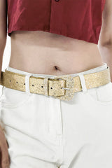 Glitter PU Leather Belt - Flyclothing LLC