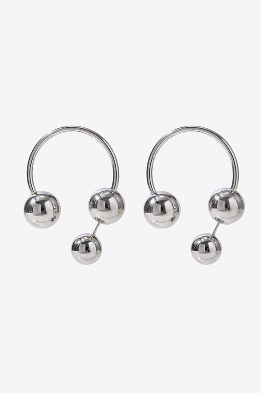 Stainless Steel Ball Earrings - Flyclothing LLC