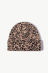 Leopard Pattern Cuffed Beanie - Flyclothing LLC