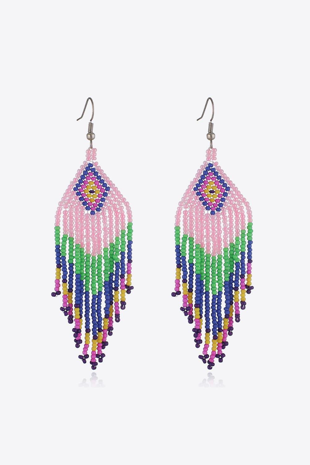 Beaded Dangle Earrings - Trendsi