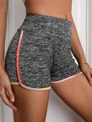 Heathered Wide Waistband Shorts - Flyclothing LLC