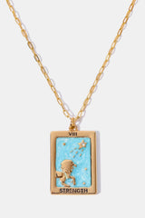 Tarot Card Pendant Copper Necklace - Flyclothing LLC