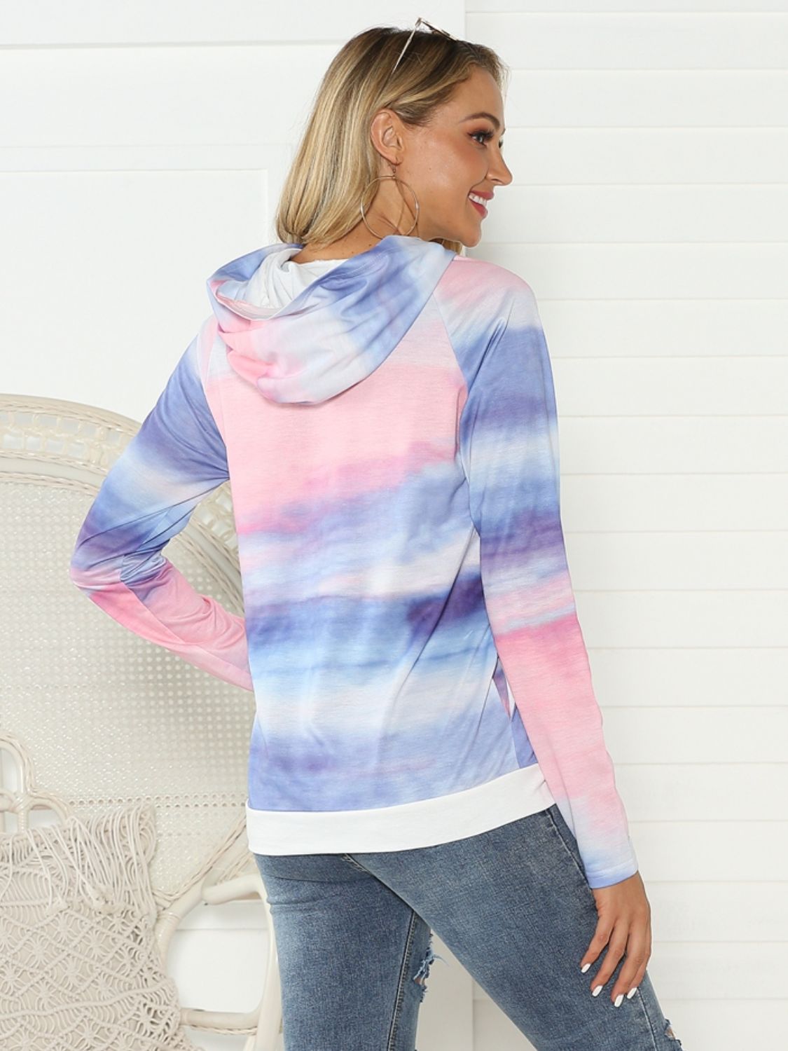 Tie-Dye Dropped Shoulder Hoodie – Flyclothing LLC