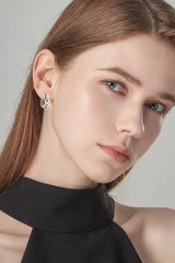 Moissanite 925 Sterling Silver Layered Earrings - Flyclothing LLC