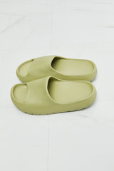 NOOK JOI In My Comfort Zone Slides in Green - Flyclothing LLC