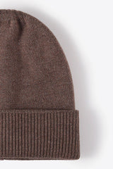 Cuff Knitted Beanie - Trendsi