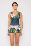 Marina West Swim Full Size Clear Waters Swim Dress in Aloha Forest - Flyclothing LLC