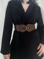 PU Elastic Wide Belt - Flyclothing LLC