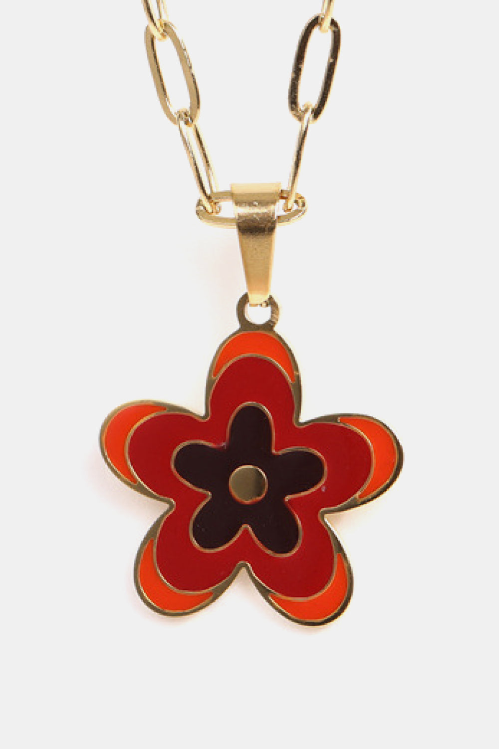 Flower Pendant Stainless Steel Necklace - Flyclothing LLC