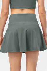 High Waist Wide Waistband Active Skirt - Flyclothing LLC