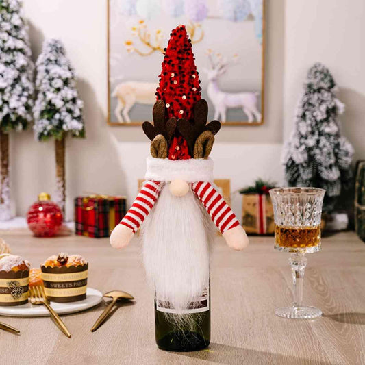 Sequin Pointed Hat Wine Bottle Cover - Flyclothing LLC