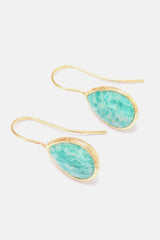 Handmade Natural Stone Teardrop Earrings - Flyclothing LLC