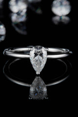 1 Carat Moissanite 925 Sterling Silver Solitaire Ring - Flyclothing LLC