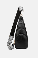 PU Leather Sling Bag - Trendsi