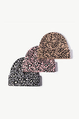 Leopard Pattern Cuffed Beanie - Flyclothing LLC