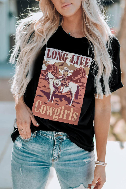 LONG LIVE COWGIRLS Graphic Tee - Flyclothing LLC