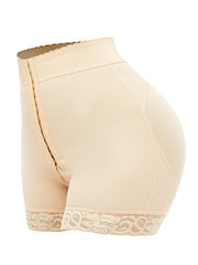 Full Size Lace Detail Hook-and-Eye Shaping Shorts - Flyclothing LLC