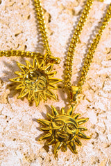 Sun Pendant Copper Necklace - Flyclothing LLC